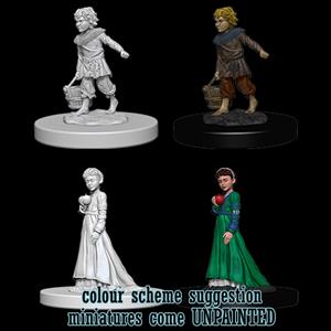 Wizkids Dungeons & Dragons Pathfinder Deep Cuts Unpainted Miniatures: Children