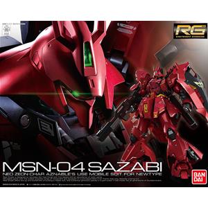 Gunpla: Gundam Plastic Model Kit MSN-04 SAZABI Real Grade RG 1/144 Bandai