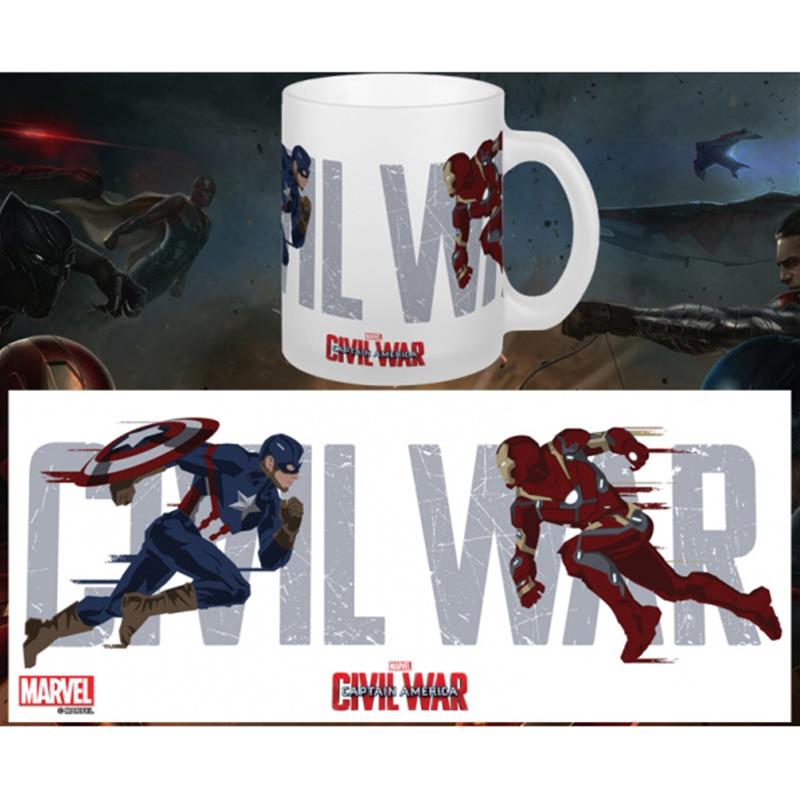 Semic Marvel  Tazza Captain America Civil War Mug Running To Battle