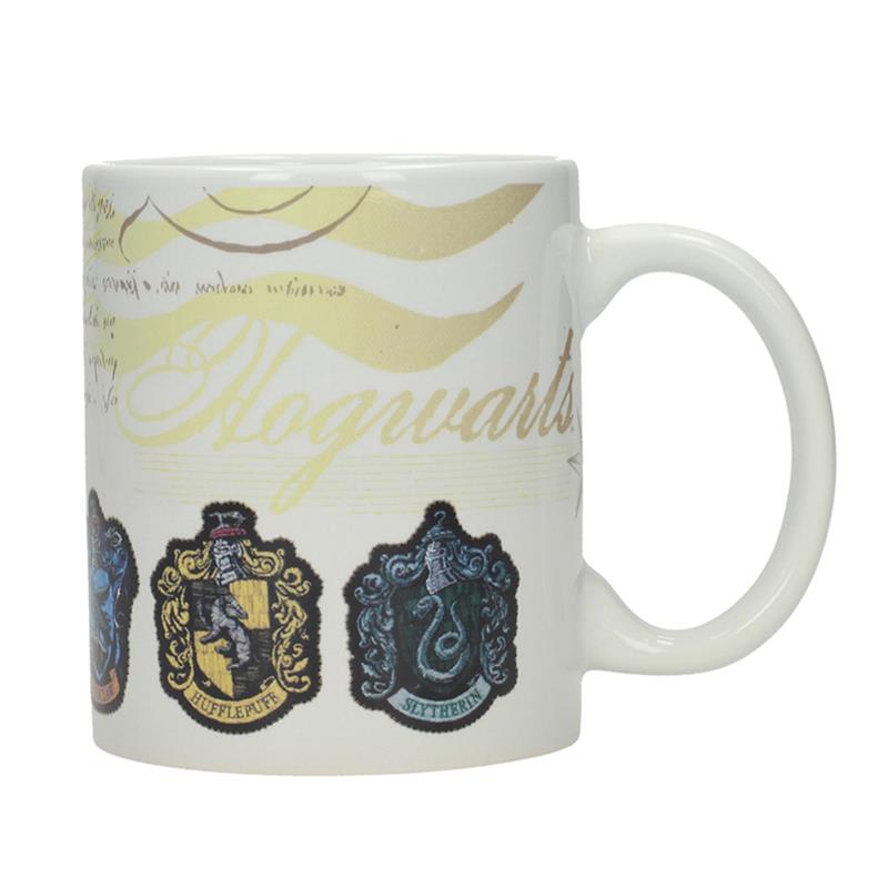 Hp House Emblems White Tazza