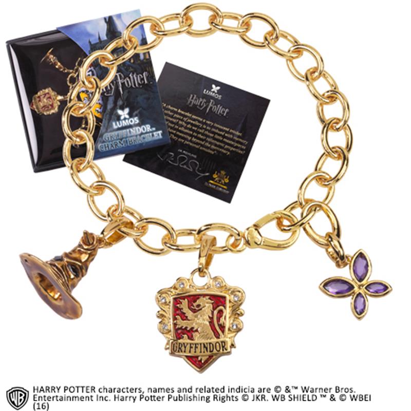 HP LUMOS GRYFFINDOR CHARM BRACELET 7708