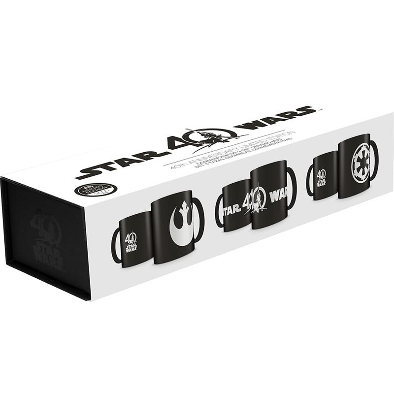 SD Toys Star Wars Mug 3-Pack 40th Anniversary Set Tazze Limited Edition