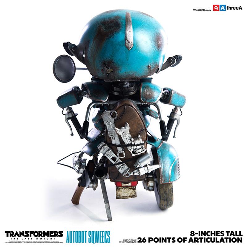 ThreeA Toys Transformers The Last Knight Action Figure 1/6 Autobot Sqweeks 20 cm