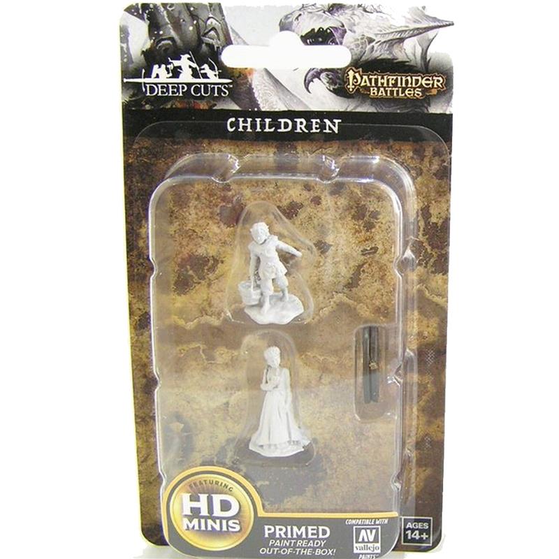 Wizkids Dungeons & Dragons Pathfinder Deep Cuts Unpainted Miniatures: Children