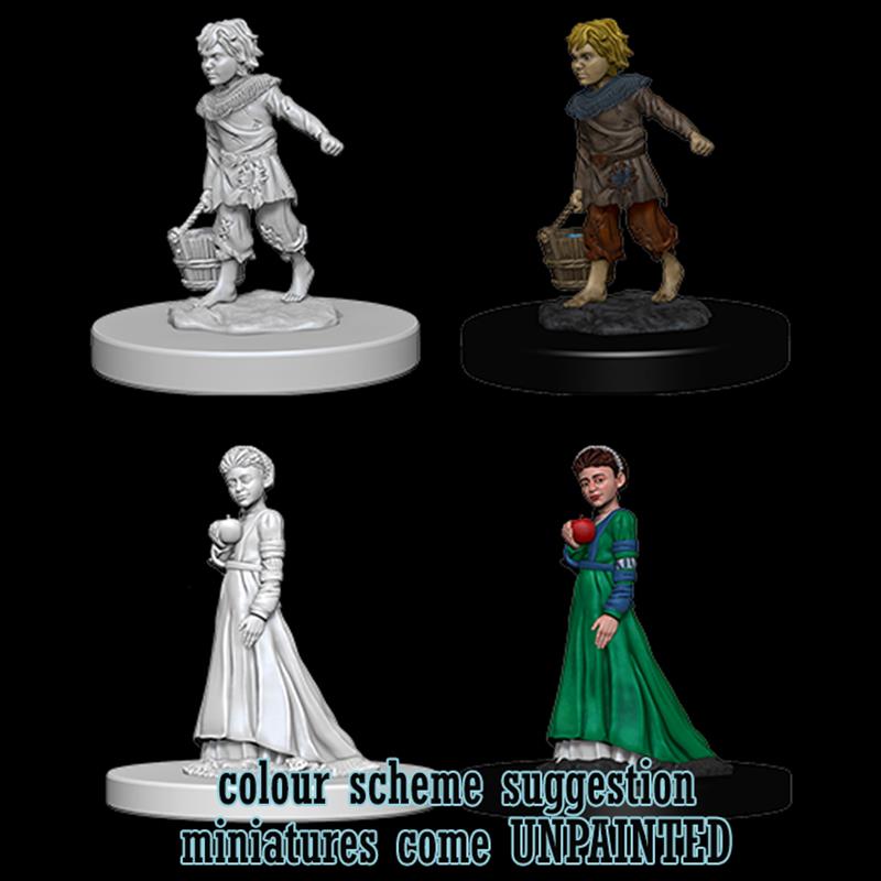 Wizkids Dungeons & Dragons Pathfinder Deep Cuts Unpainted Miniatures: Children