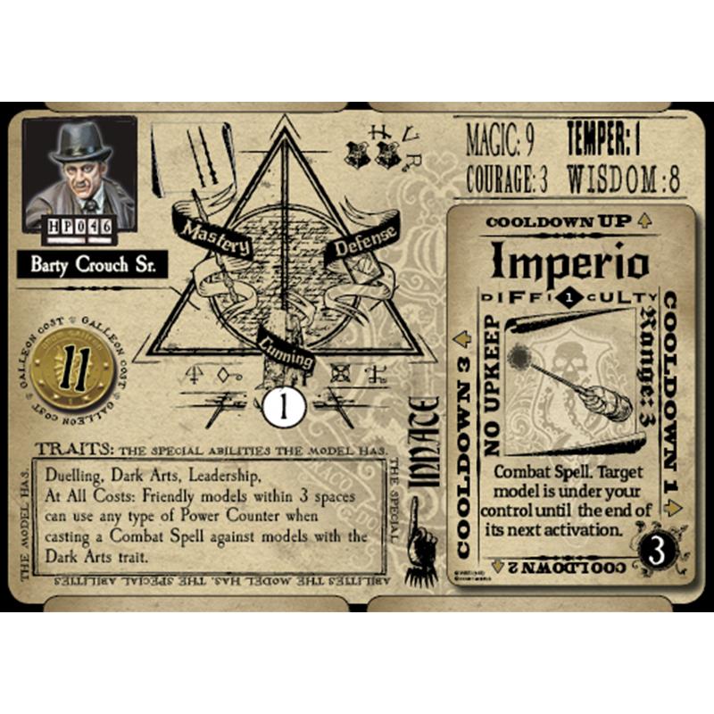 Knight Models Harry Potter Miniatures 35 mm 4-pack Wizarding Wars Barty Crouch Sr. & Aurors