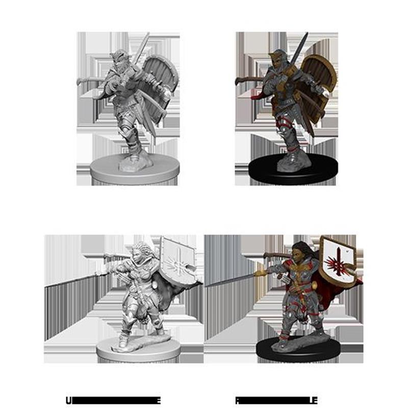 Wizkids Dungeons & Dragons Pathfinder Deep Cuts Unpainted Minis Human Female Paladin