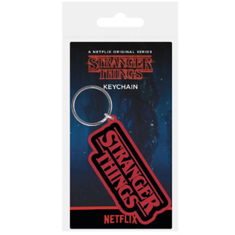 Pyramid International Stranger Things Rubber Portachiavi Logo 6 cm