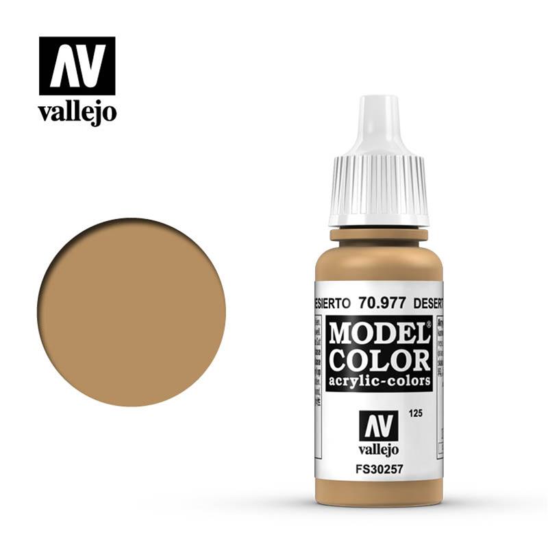 Model Color 125 DESERT YELLOW 70977 by VALLEJO
