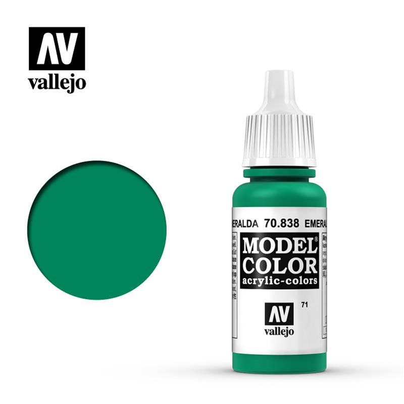 Model Color 071 EMERALD 70838 by VALLEJO