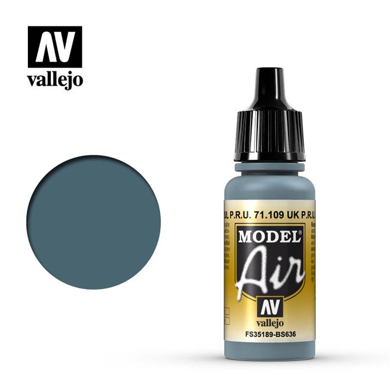 Vallejo Model Air Color Faded Pru Blue 71109 17 Ml