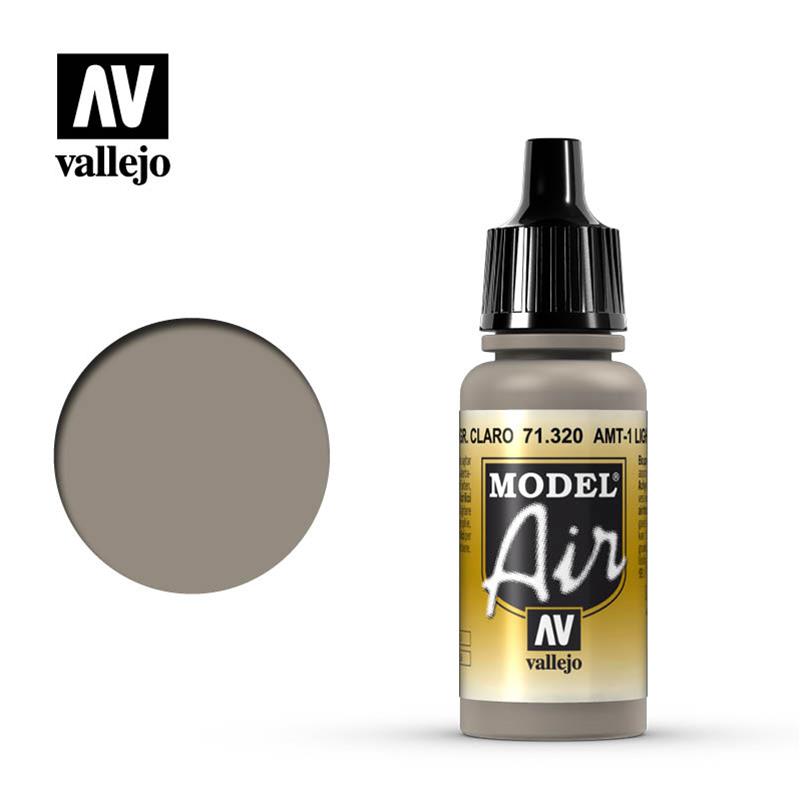 Vallejo Model Air Color Amt1 Light Grey Brown 71320 17 ml