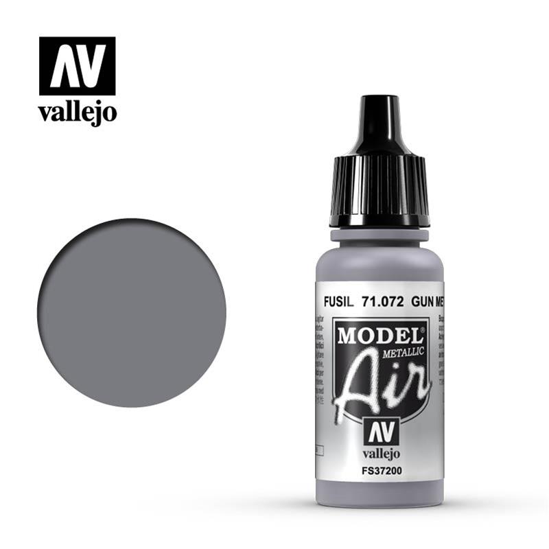 Vallejo Model Air Gunmetal (Metallic) 71072 17 ml