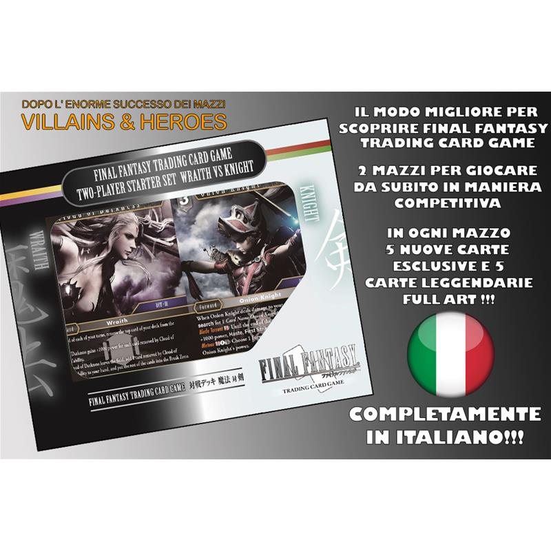 Final Fantasy Trading Card Game Wraith Vs Knights 2 Player Starter Set