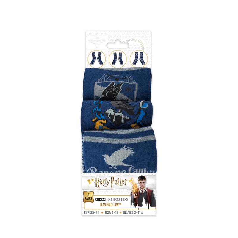 HARRY POTTER: Ravenclaw Set 3 Paia di Calzini