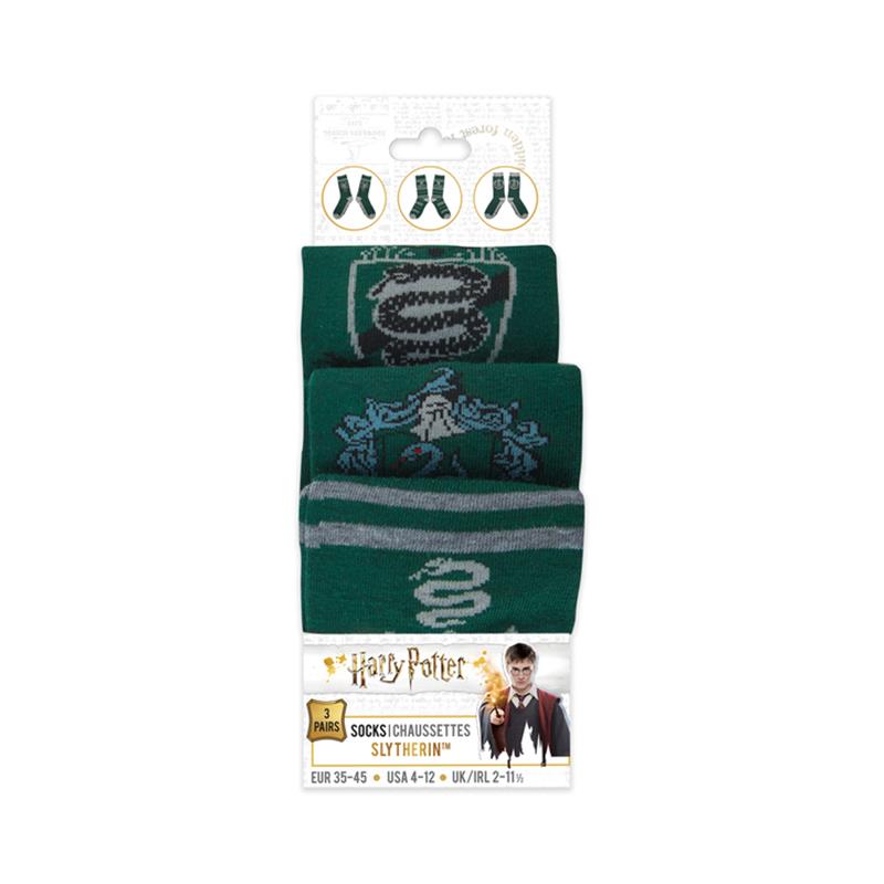 Harry Potter Slytherin Set N 3 Paia Di Calzini