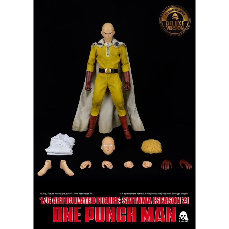 ONE PUNCH MAN: SAITAMA DELUXE VERSION Season 2 Articulated Action Figure by THREEZERO