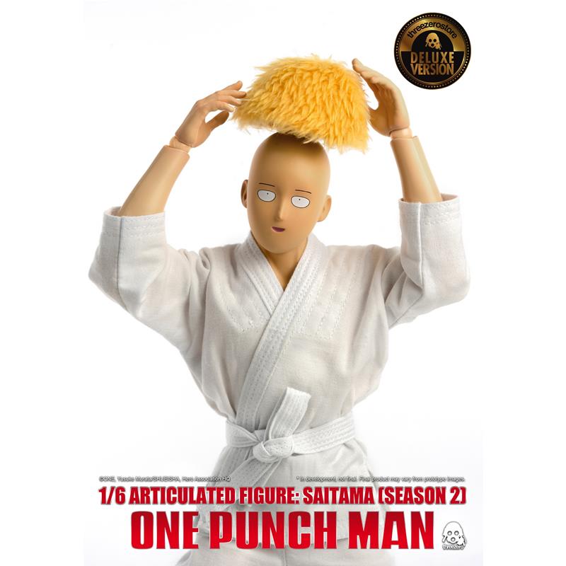 ONE PUNCH MAN: SAITAMA DELUXE VERSION Season 2 Articulated Action Figure by THREEZERO