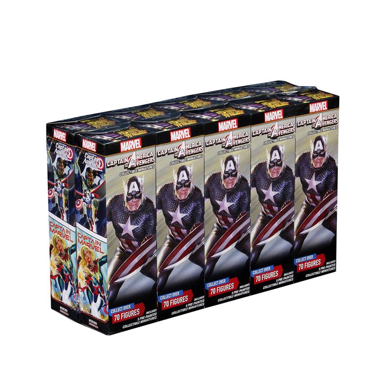 MARVEL HEROCLIX: Captain America & The Avengers Booster Brick by WIZKIDS
