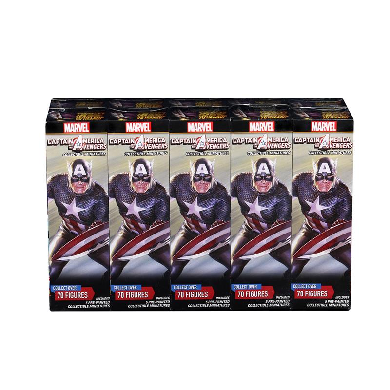 MARVEL HEROCLIX: Captain America & The Avengers Booster Brick by WIZKIDS