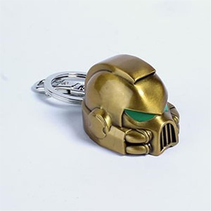 Warhammer 40k Gold Mkvii Helmet Kchain