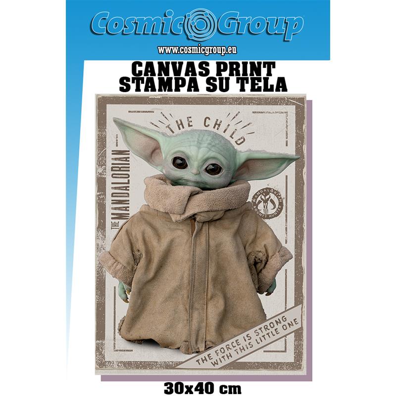 Sw The Mandalorian Child Canvas PYRAMID INTERNATIONAL