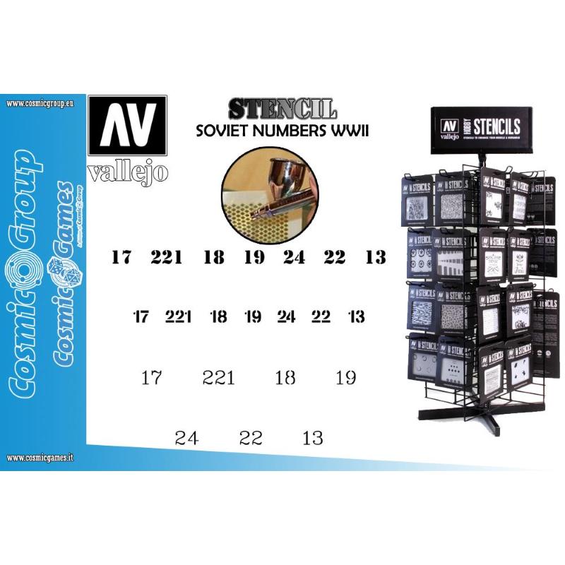 Stencil Stafv003 Soviet Numbers Wwii