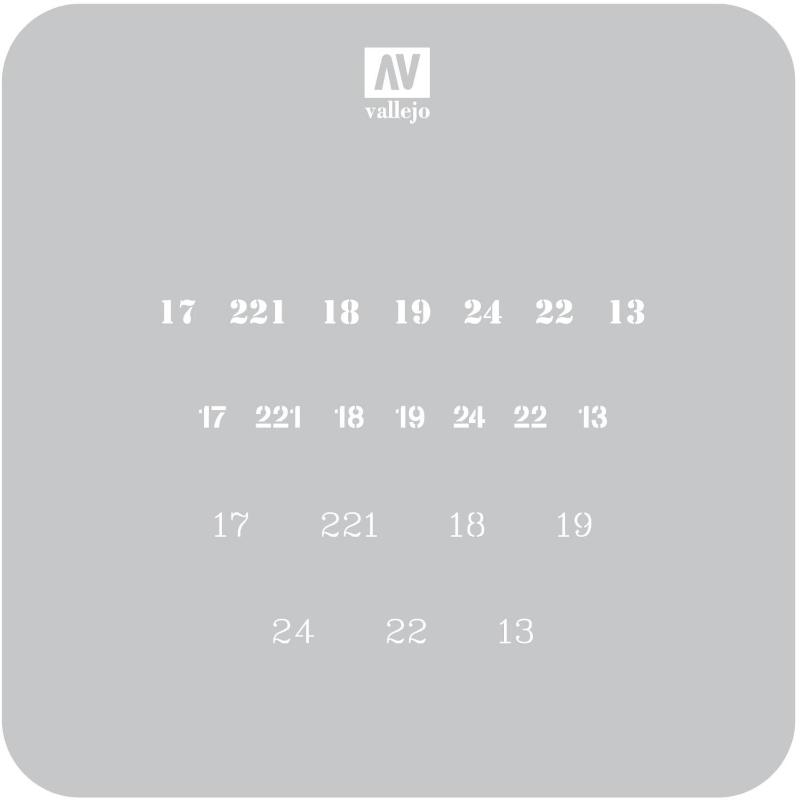 Stencil Stafv003 Soviet Numbers Wwii