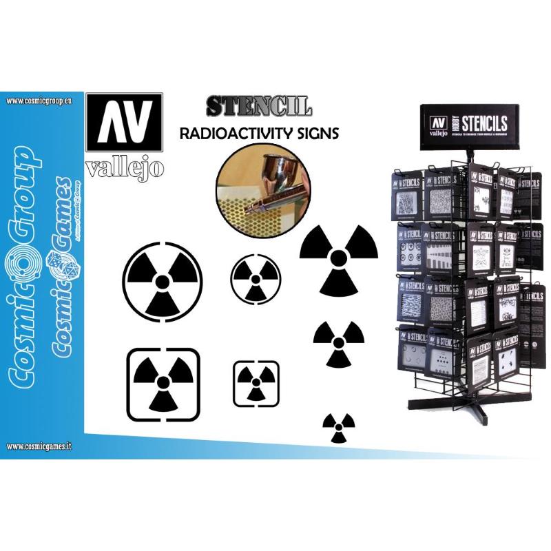 Stencil Stsf005 Radioactivity Signs