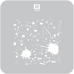 Stencil Sttx003 Splash & Stains