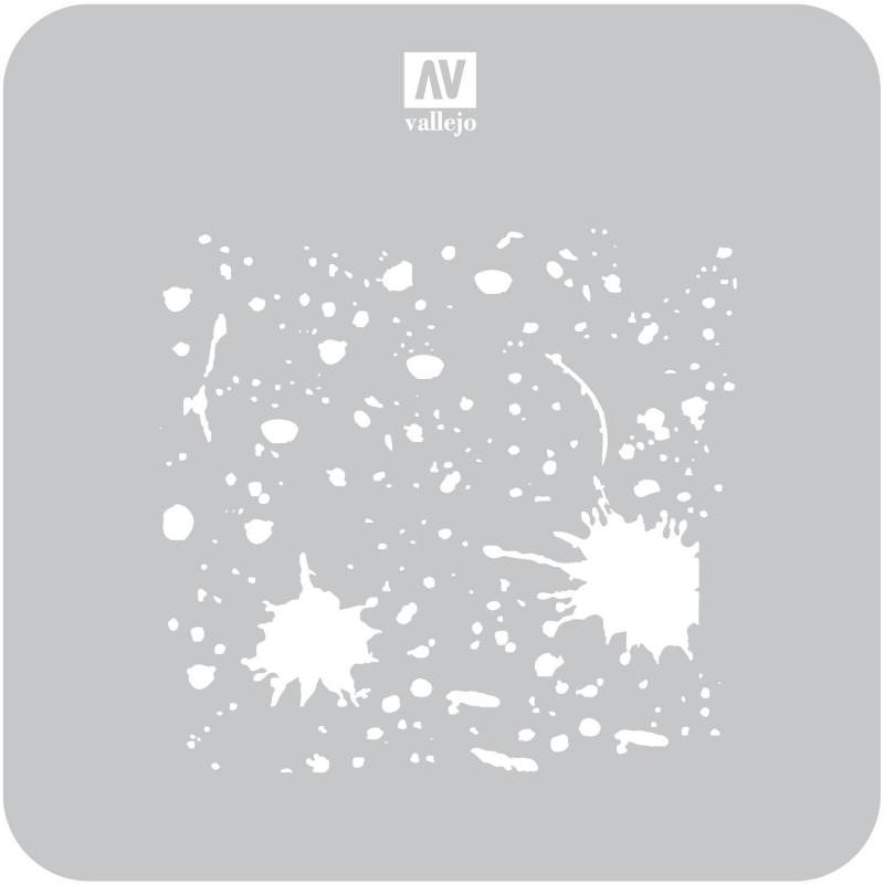 Stencil Sttx003 Splash & Stains