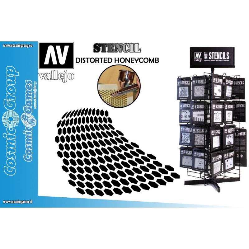 Stencil Stsf003 Distorted Honeycomb