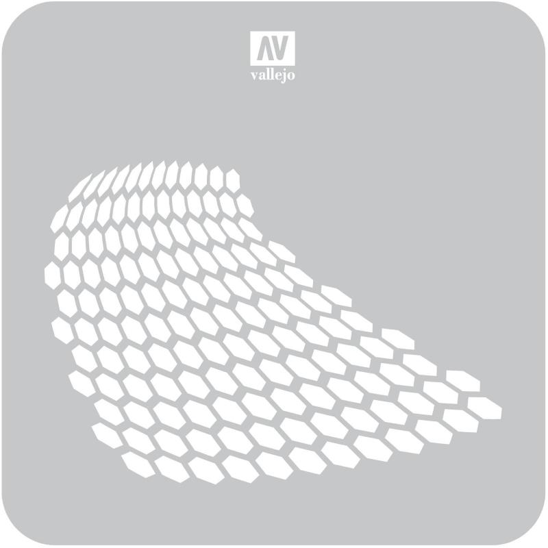 Stencil Stsf003 Distorted Honeycomb