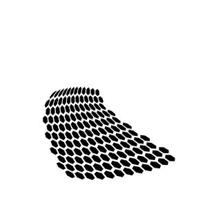 Stencil Stsf003 Distorted Honeycomb