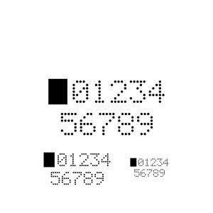 Stencil Stsf004 Digital Numbers