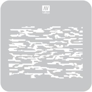 Stencil Stcam004 Pixelated Modern Camo