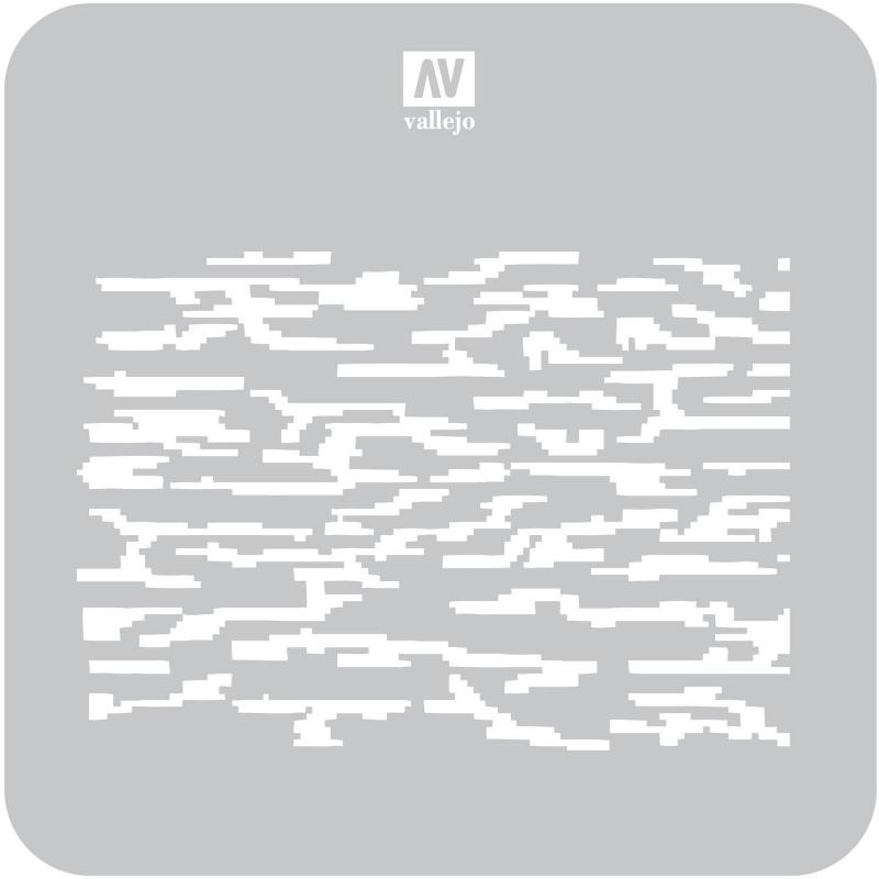 Stencil Stcam004 Pixelated Modern Camo