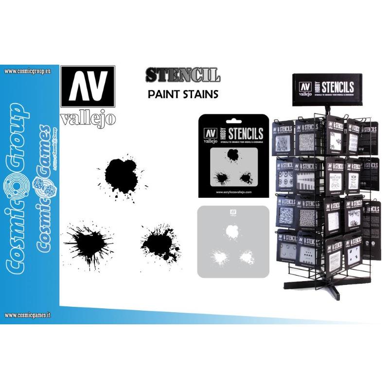 STENCIL STTX005 PAINT STAINS