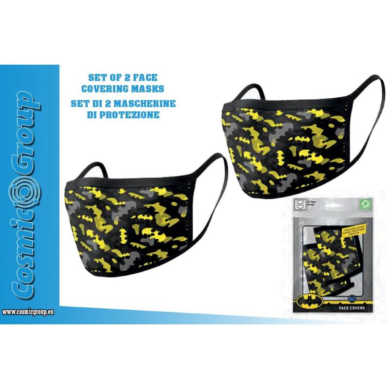 Dc Batman Camo Face Covering Set Di 2 Mascherine