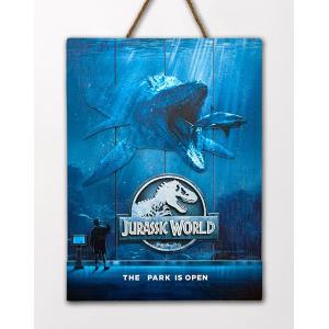 Jurassic World Mossasauros Wooden Poster Doctor Collector