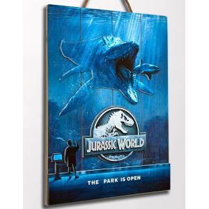 Jurassic World Mossasauros Wooden Poster Doctor Collector