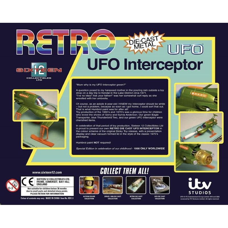 Retro Ufo Interceptor Diecast Replica