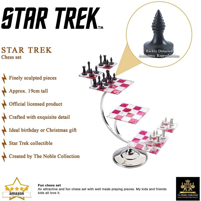 Star Trek Tri-Dimensional Chess Set The Noble Collection