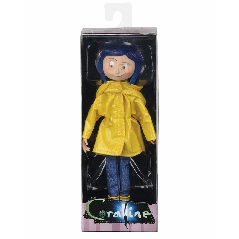 Coraline in Yellow Raincoat & Boots Bendy Doll Neca