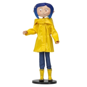 Coraline in Yellow Raincoat & Boots Bendy Doll Neca