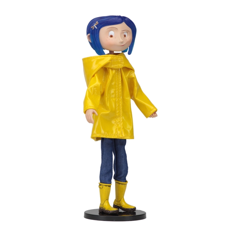 Coraline in Yellow Raincoat & Boots Bendy Doll Neca