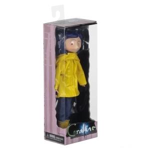 Coraline in Yellow Raincoat & Boots Bendy Doll Neca