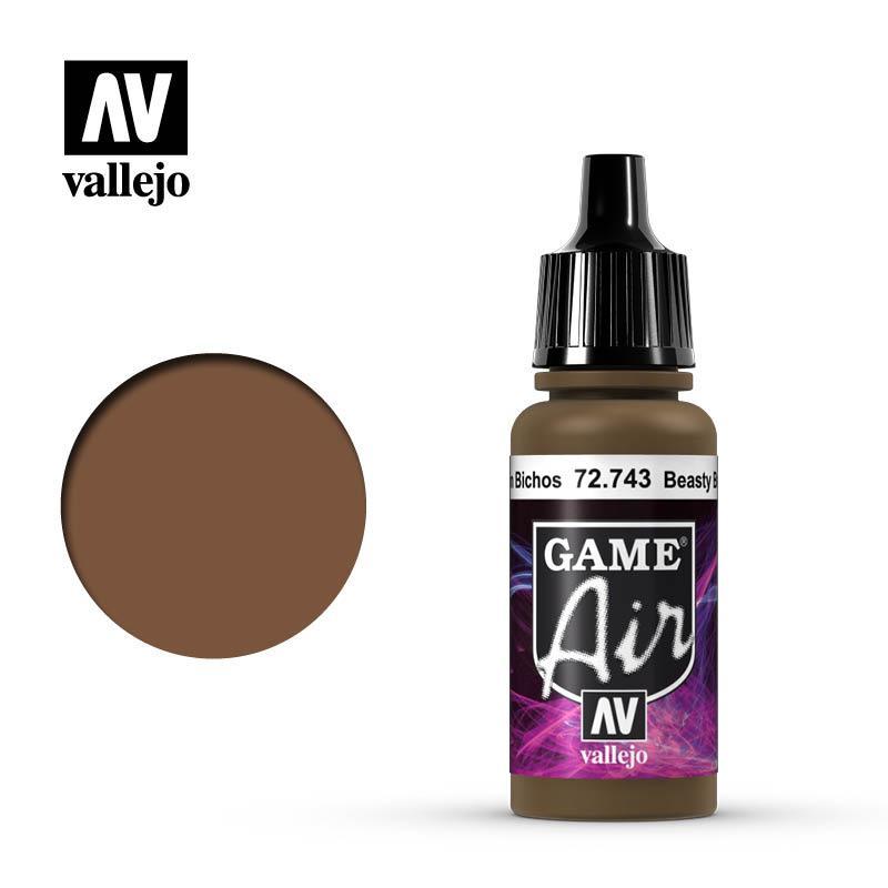 Vallejo Game Air BEASTY BROWN 72743 17 ml