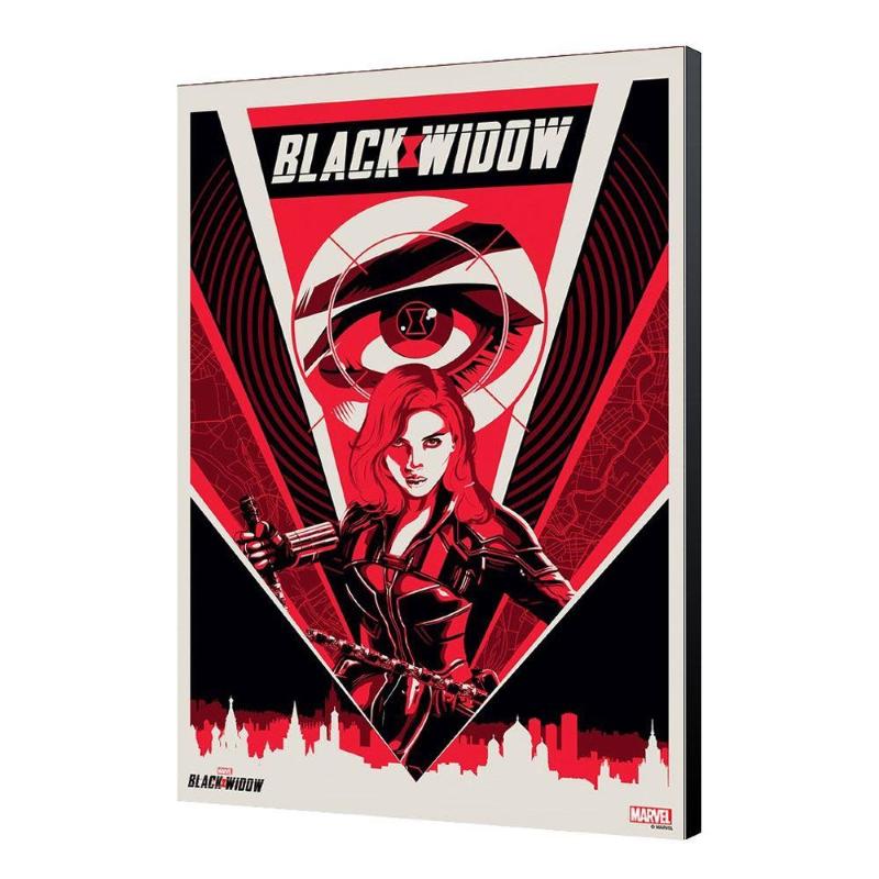 Marvel Black Widow Wood Panel