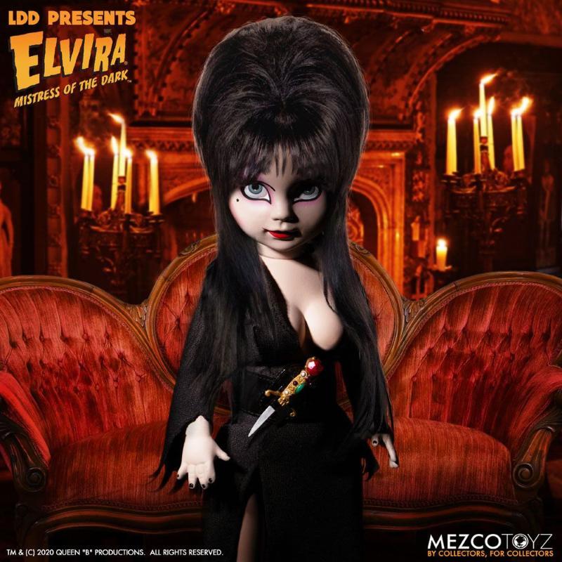 Elvira Mistress Of The Dark Living Dead Dolls Elvira Doll Mezco Toyz